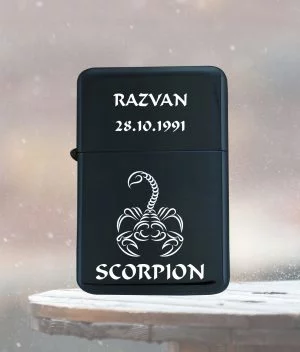 bricheta gravata neagra scorpion