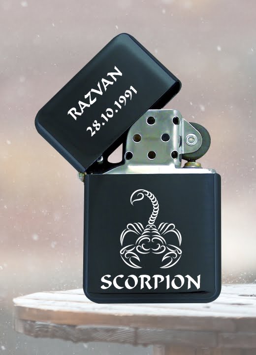bricheta gravata neagra scorpion