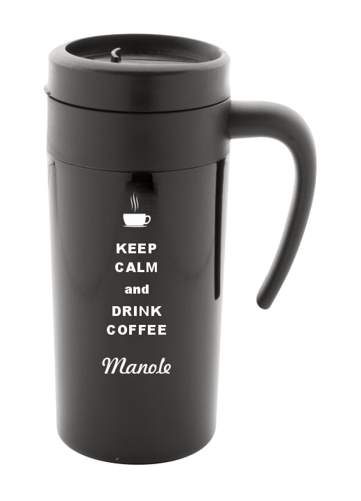 cana personalizata graby neagra keep calm and drink coffee